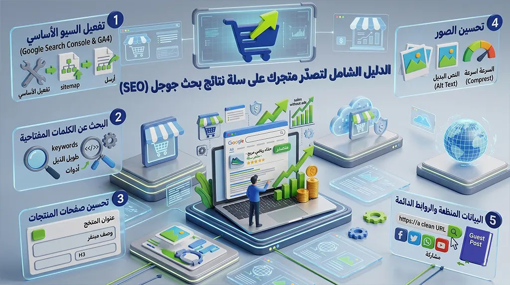 كيف أخلي متجري في سلة يظهر في الصفحة الأولى على جوجل؟ (دليل السيو الشامل)