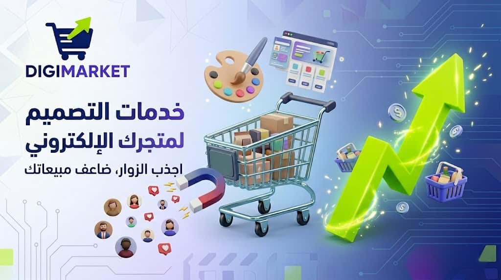 خدمات التصميم لمتجرك  — كيف تجذب الزوار وتزيد مبيعاتك